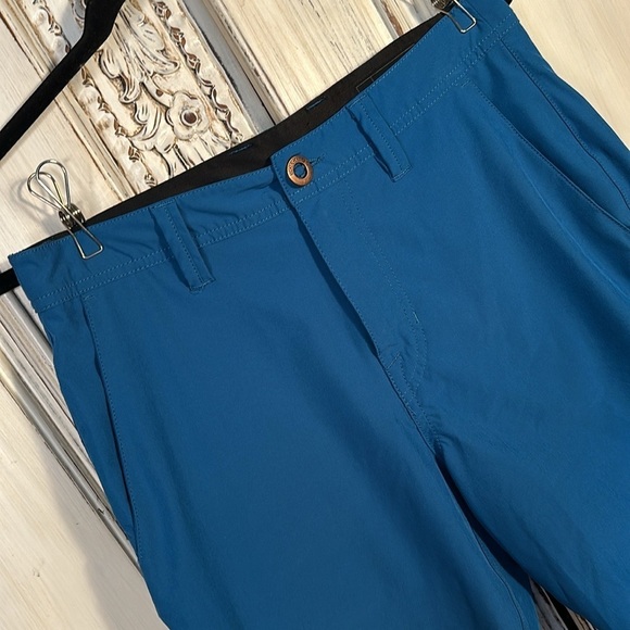 Men’s Volcom Teal Active Wear Shorts Size 28 Camping Outdoors Climbing Hiking - Picture 2 of 12